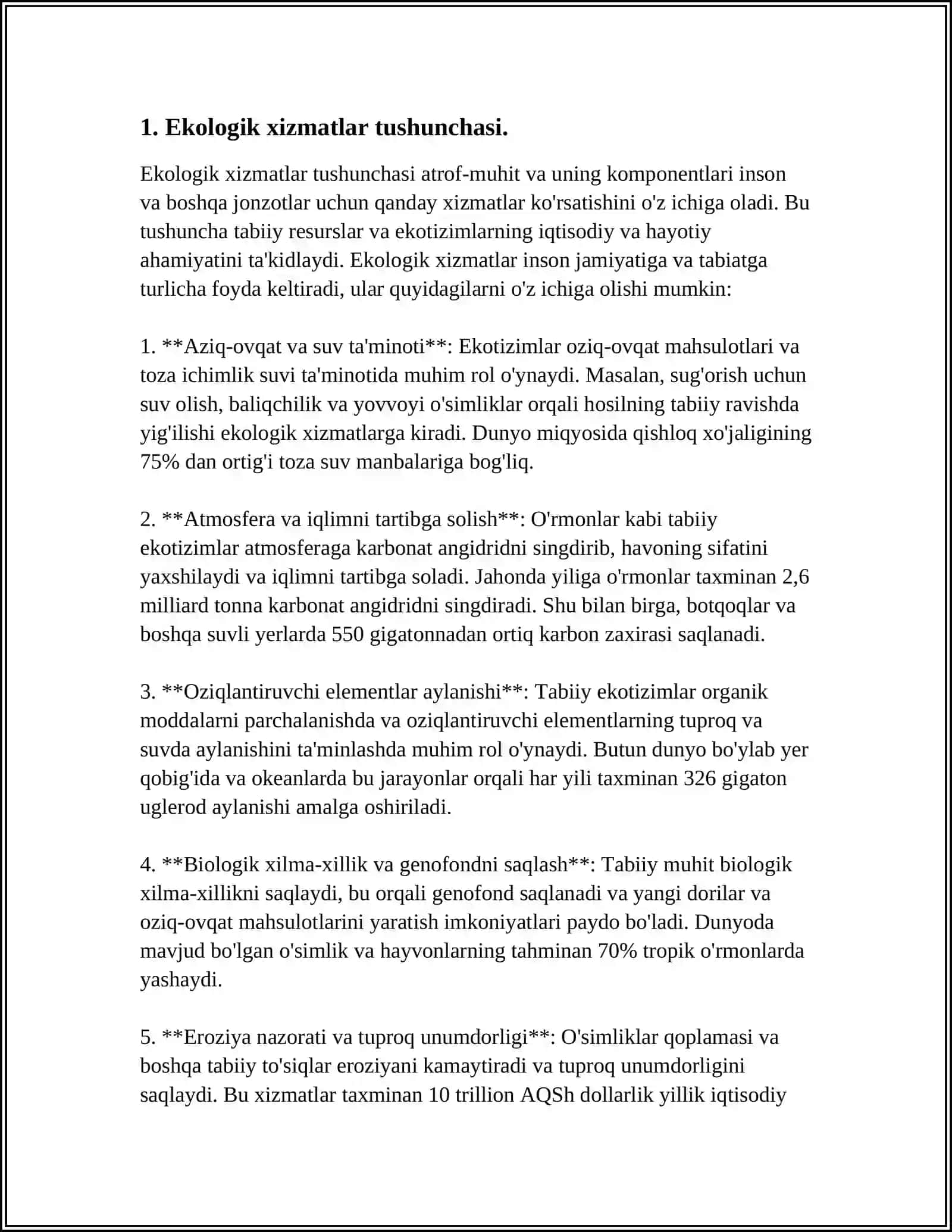 EKALOGIK XIZMATLARNING HUQUQIY MAQOMI 3