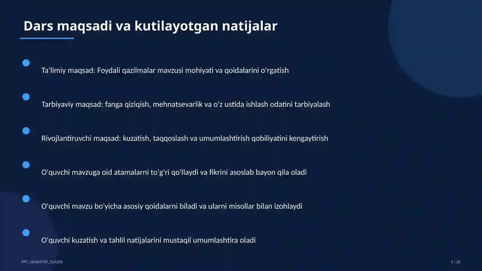 Foydali qazilmalar (3-sinf) 3