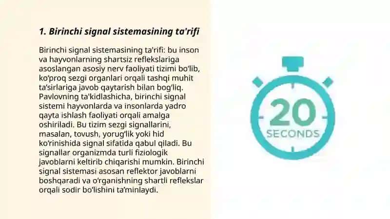 Birinchi va ikkinchi signal sestemasi 3