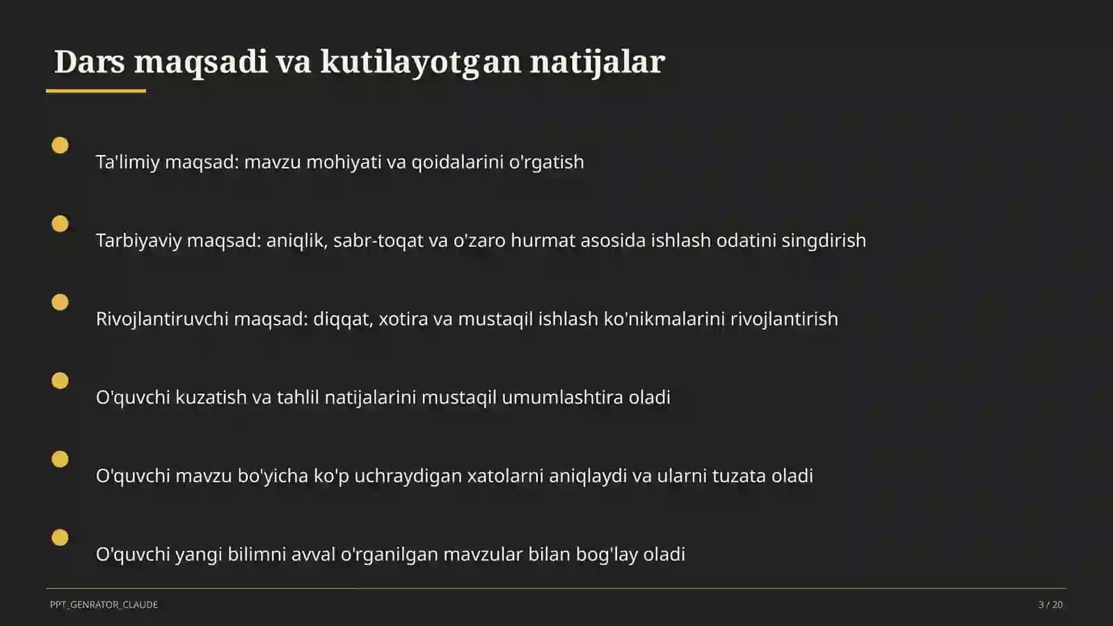 Qurilish chizmalari: bino plani (9-sinf) 3