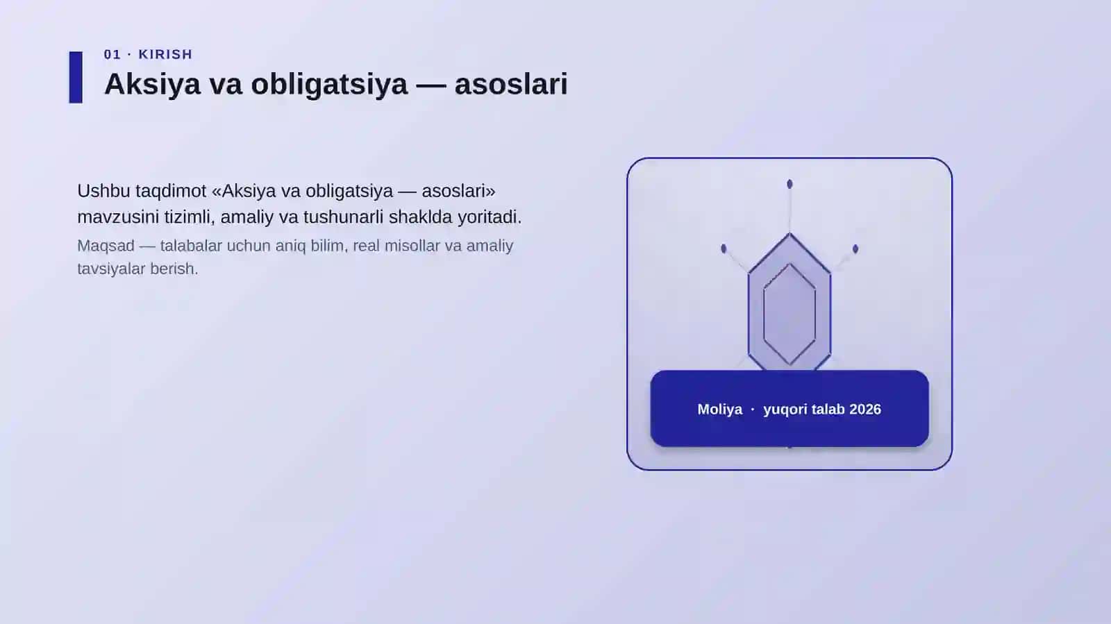 Aksiya va obligatsiya — asoslari 3