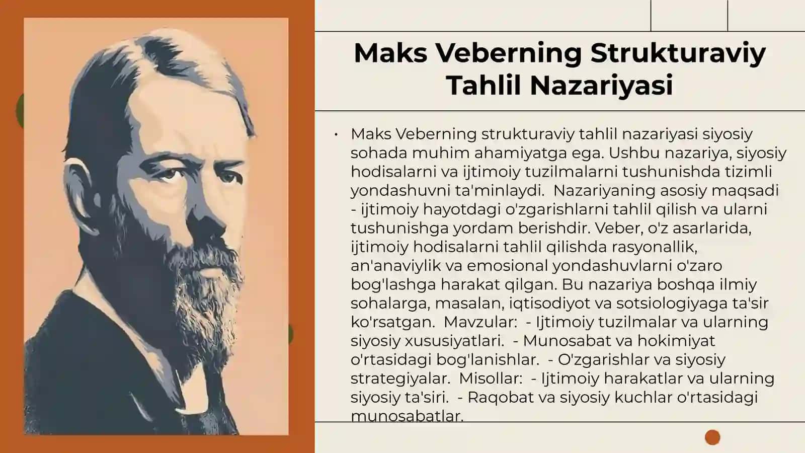 Maks Veber tomonidan siyosiy sohada strukturaviy tahlilning qo`llanilishi 3