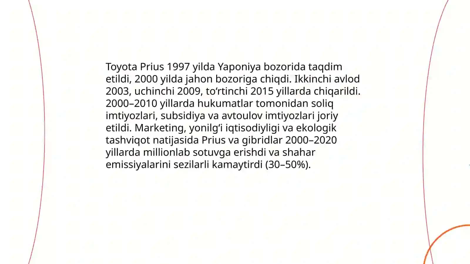 Elektromobillar va gibrid mobil vositalarining rivojlanish tarixi 3