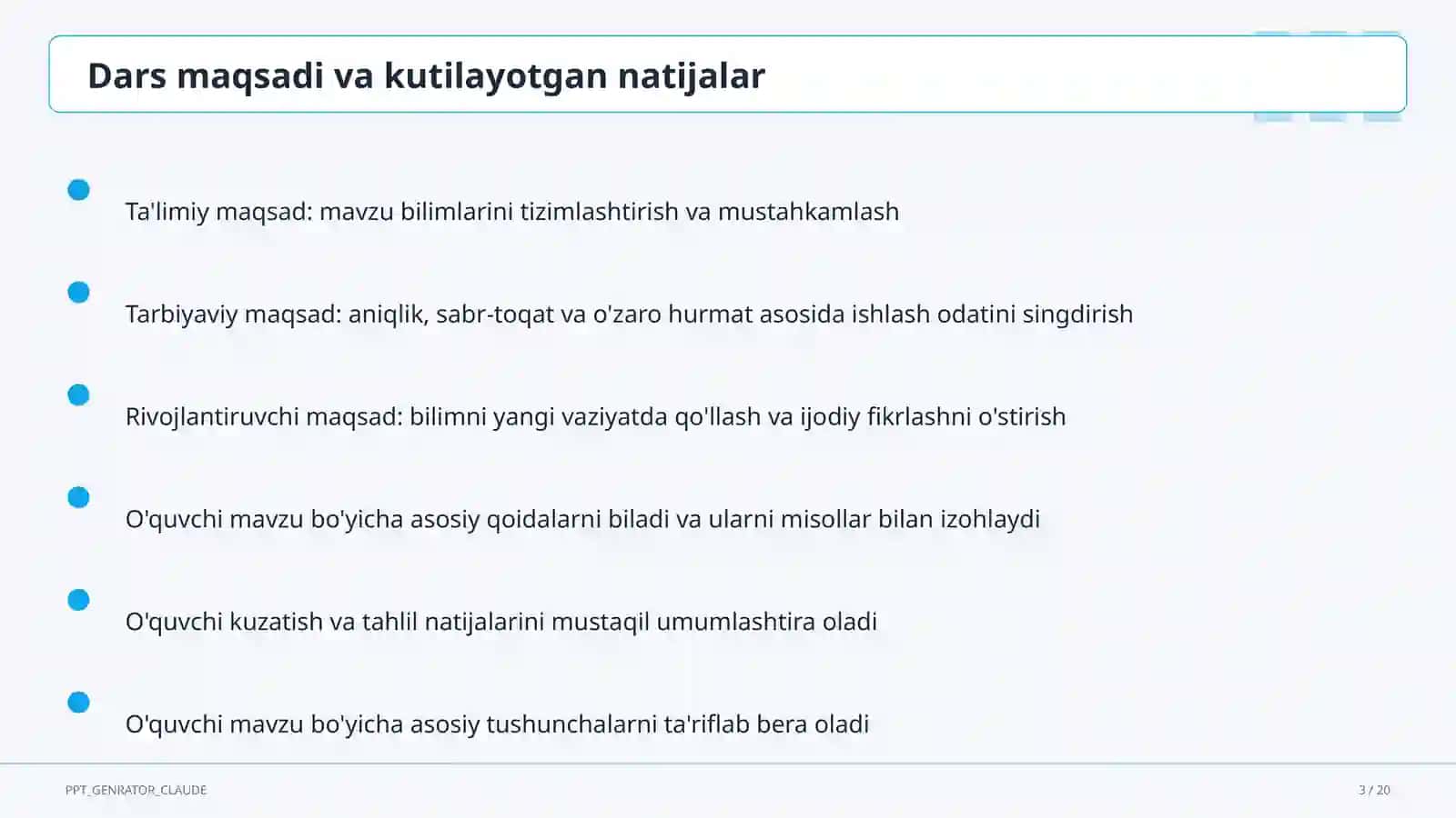 Saf mashqlari va tartib qoidalari (1-sinf) 3