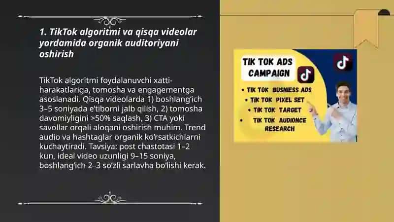 Tik Tok marketing:qisqa video orqali auditoriyani kengaytirish 3