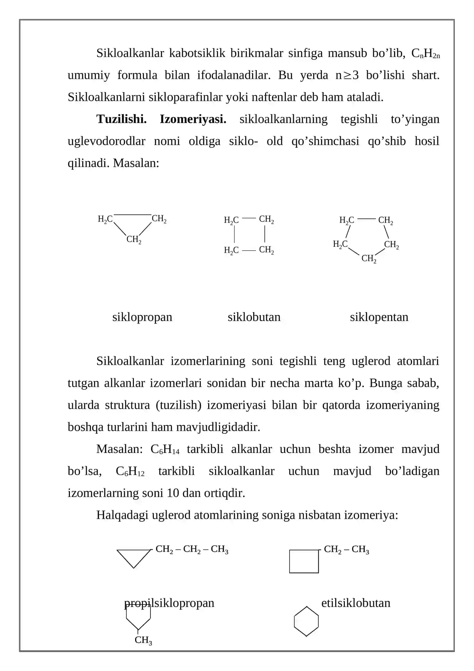 Sikloalkanlar 3