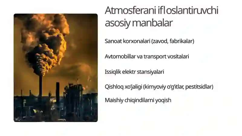 Atmosferaga zararli moddalarning tarqalishi va ruxsat etilgan tashlamalar me’yorlari 3
