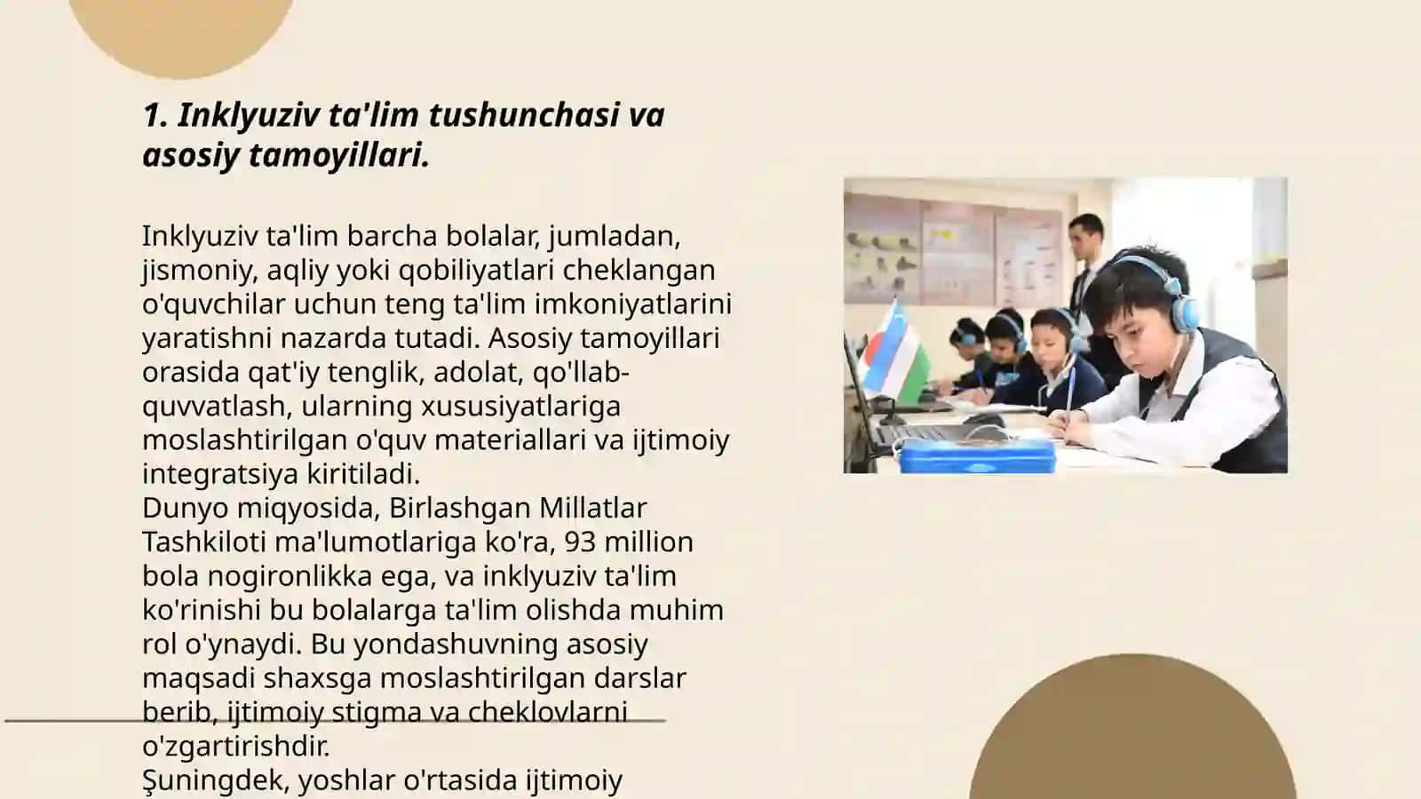 Inklyuziv talimni amalga oshirish: Istiqbollar va muammolar 3
