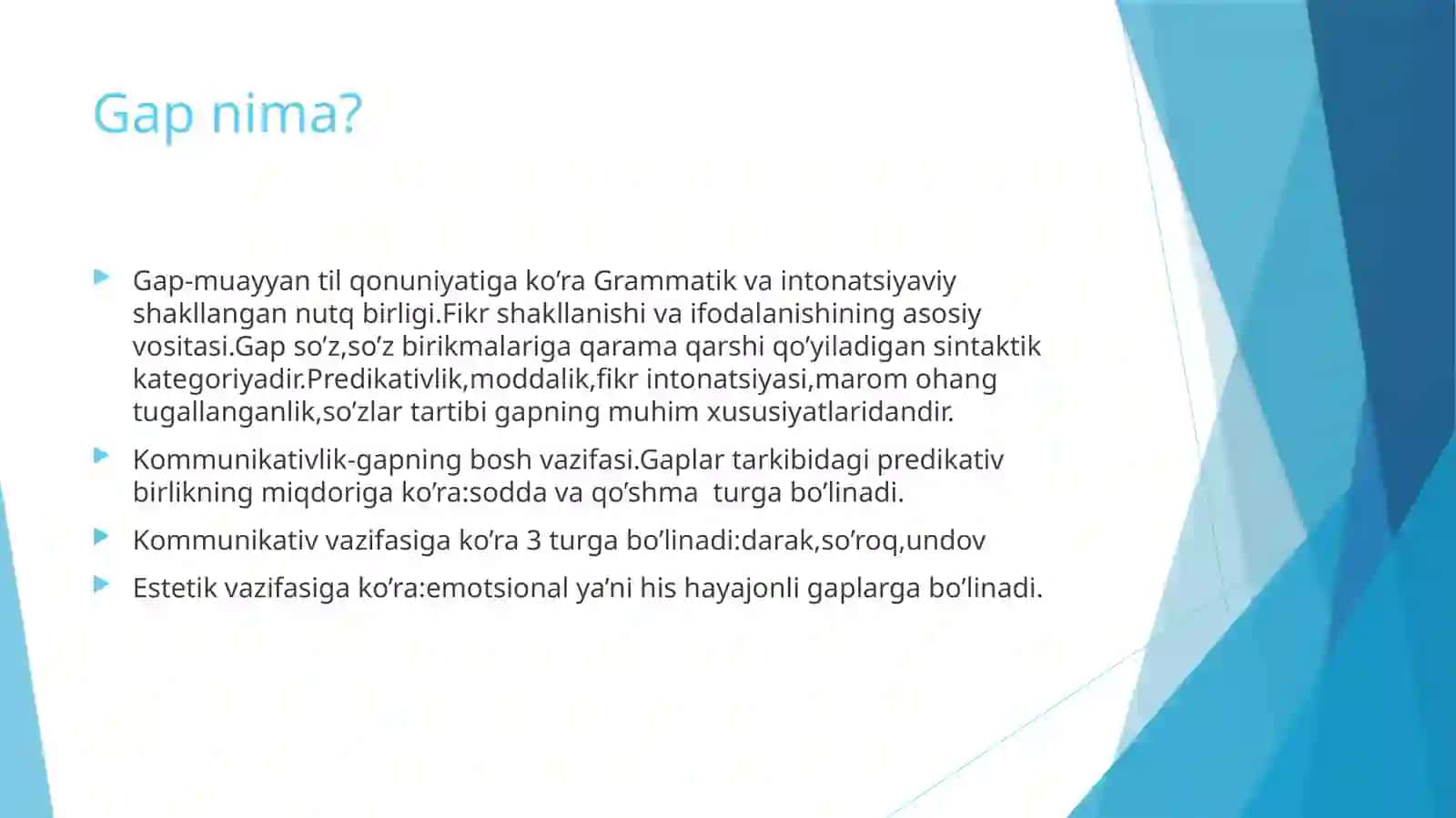 Gap va uning turlari 3
