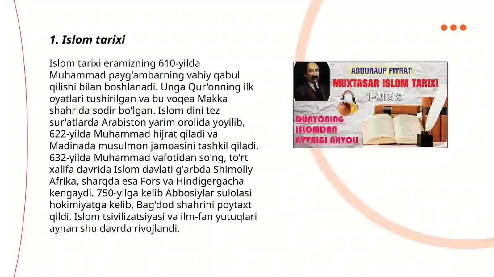 Muxtasar islom tarixi 3