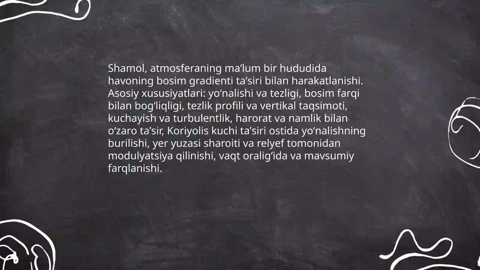Shamollar, uning turlari, mahalliy va sayyoraviy shamollar 3
