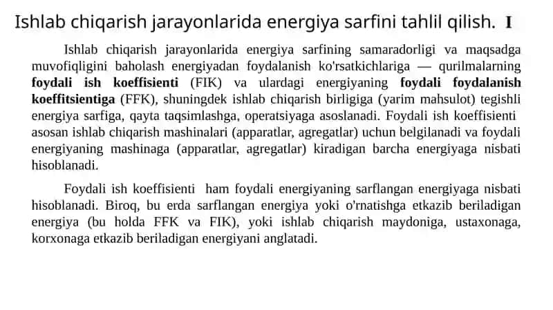 Sanoatkorxonasi iqtisodiyoti va energiyasi 3
