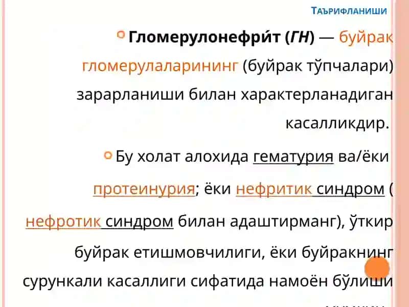Гломерулонефритлар 3