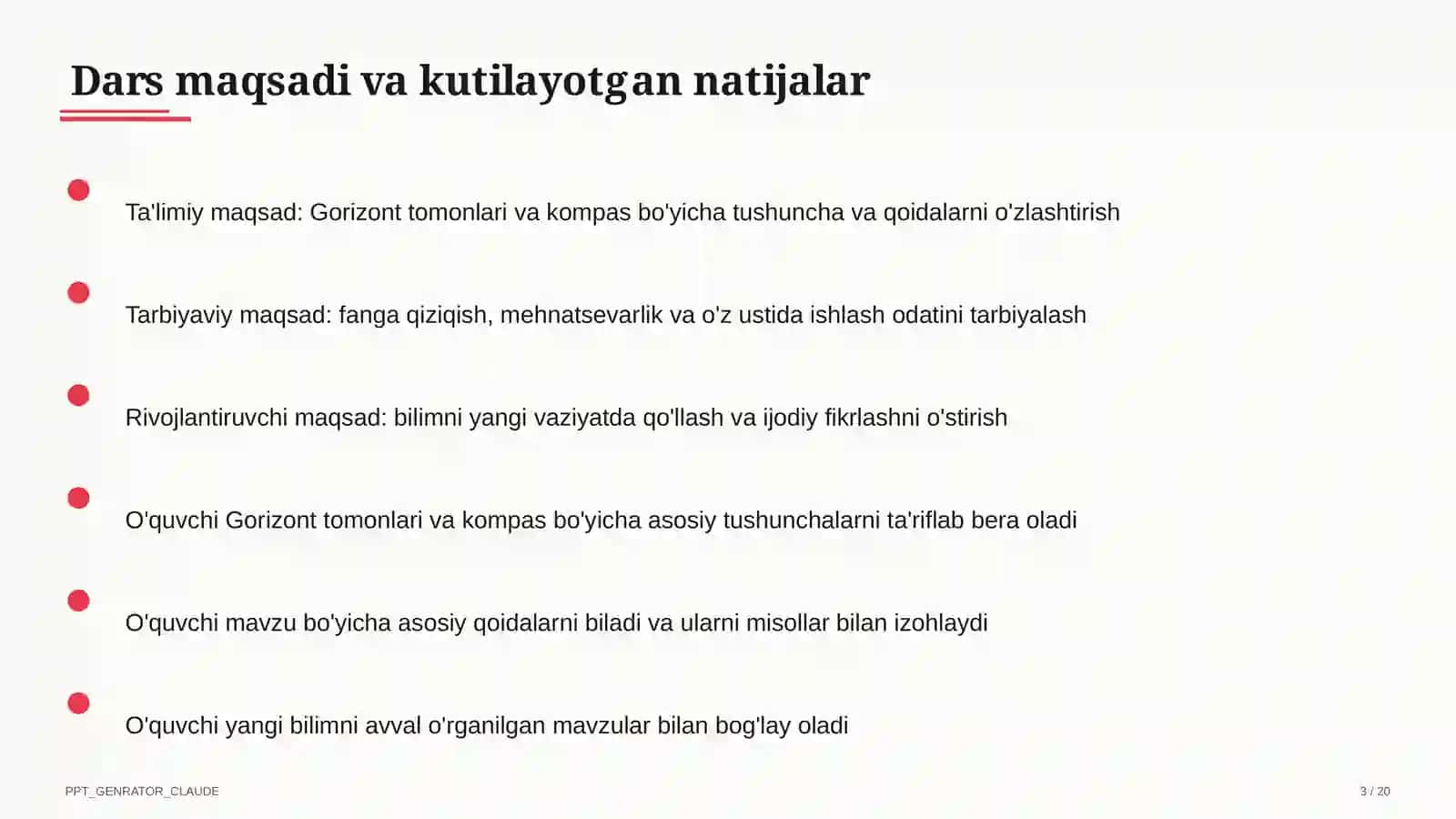 Gorizont tomonlari va kompas (3-sinf) 3