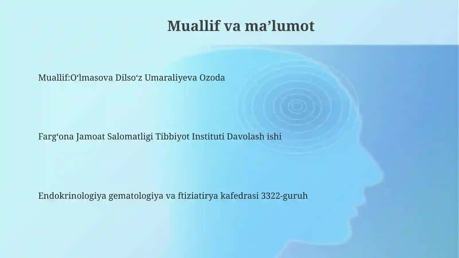 Oʻpka tuberkulozi asoratlari.Tuberkuloz bilan kasallangan bemorlarda nafas yetishmovchiligi 3