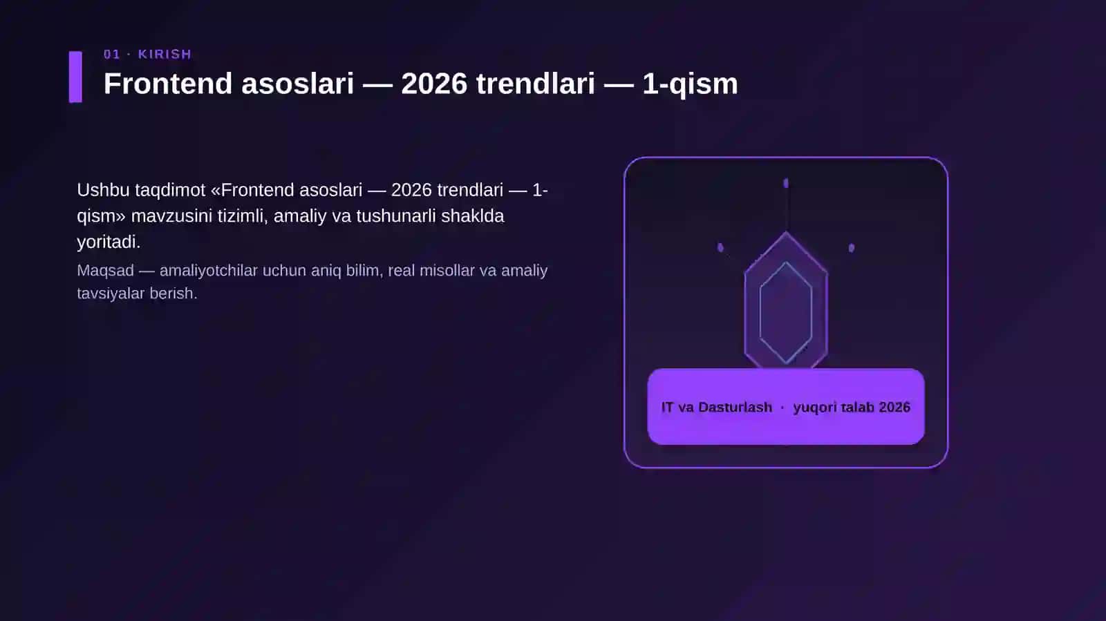Frontend asoslari — 2026 trendlari — 1-qism 3