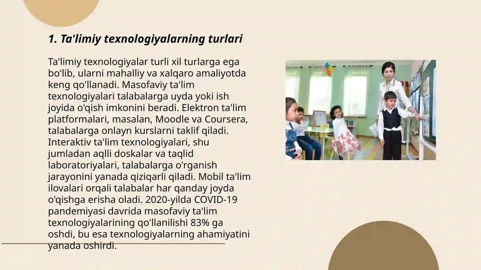 Tarbiya texnologiyalari va ularning o'ziga xos xususiyatlari 3