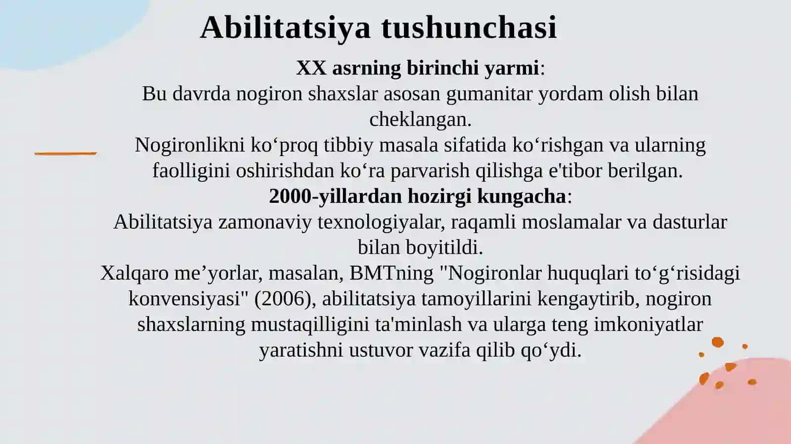 Nogironligi bo'lgan shaxslarni abilitatsiya qilish jarayonlari 3
