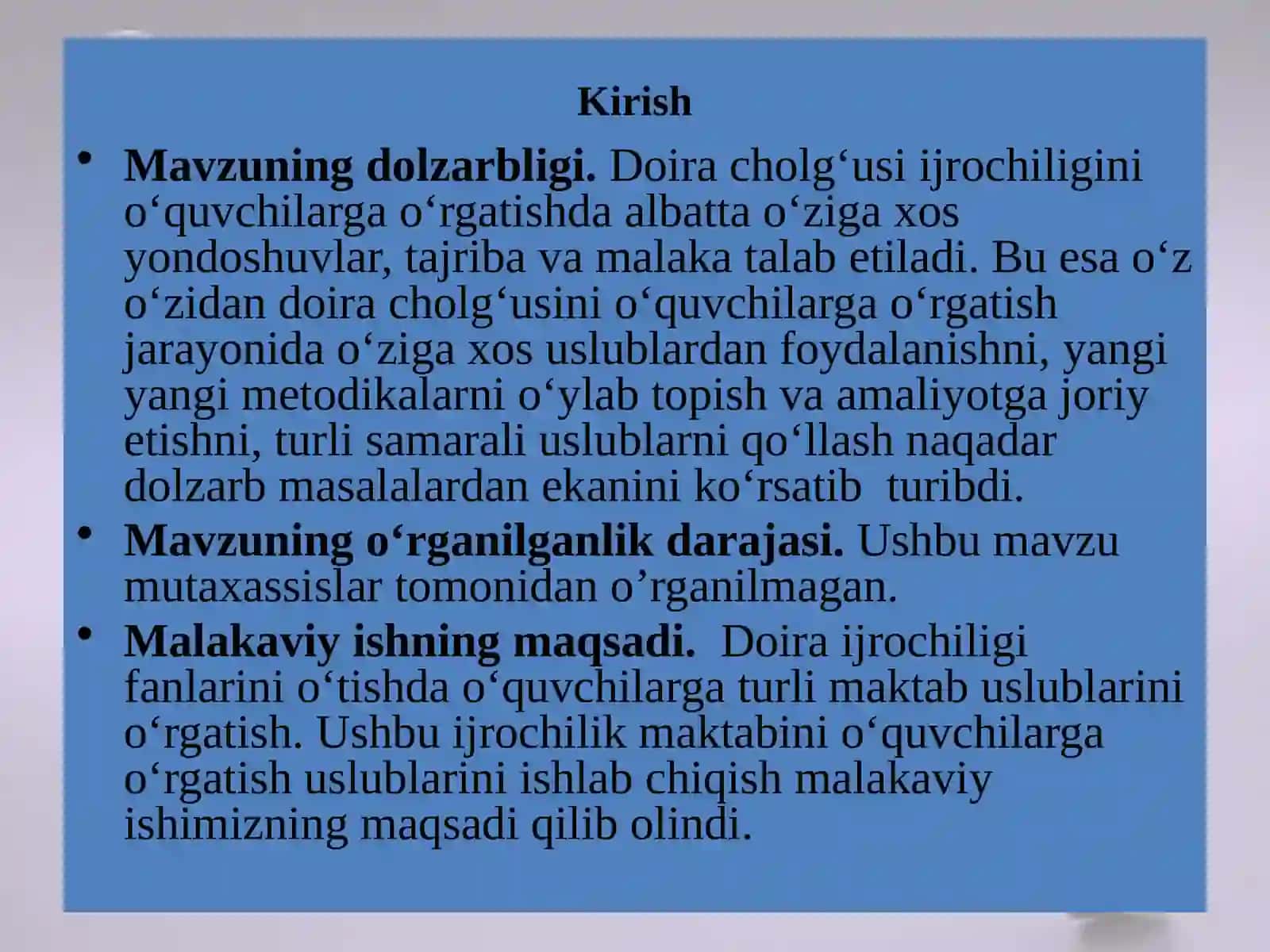 "Zang" asarini o’quvchilarga o’rgatish metodikasi (doira cholg’usi misolida) 3
