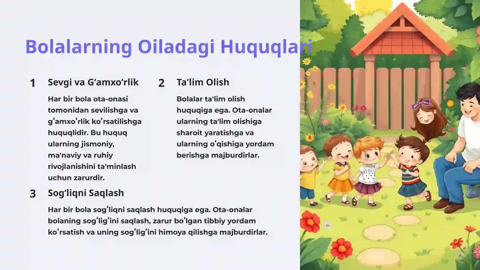 Oilada Bolalarning Huquqlari va Majburiyatlari 3