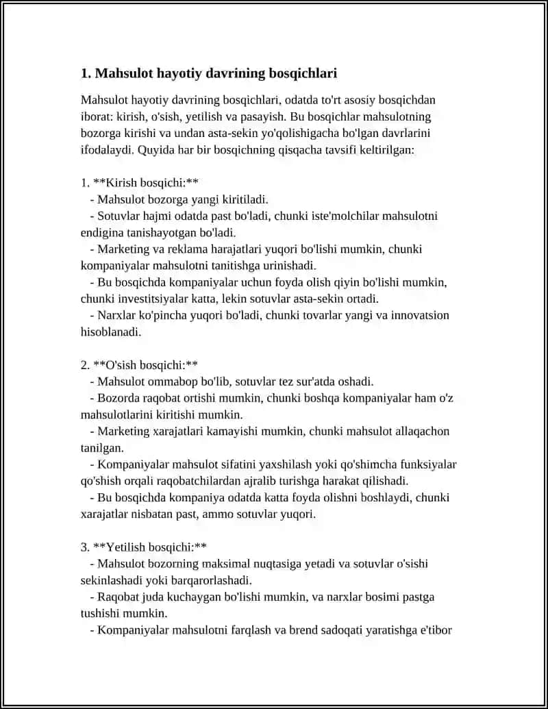 MAHSULOT HAYOTIY DAVRINI BOSHQARISH VA INNOVATSION YONDASHUVLAR 3