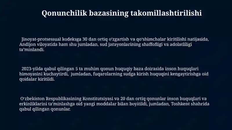 Yangi O'zbekistonda inson haq-huquqlari va erkinliklari kafolatining yaratilishi 3