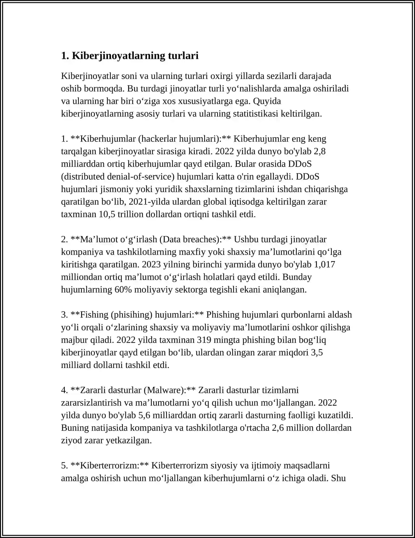 KIBERJINOYTLAR VA ULARGA QARSHI KURASH USULLARI 3