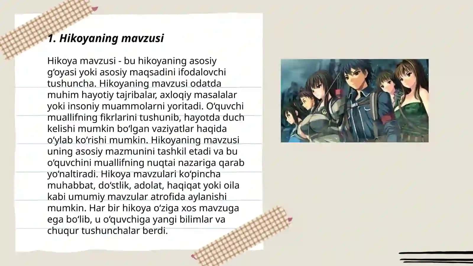 Normurod Norqobilov "Ayriliq quvonchi" hikoyasi tahlili 3