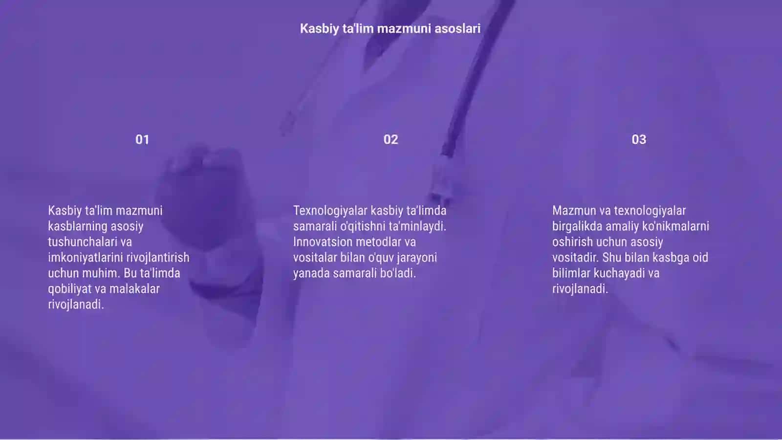 Kasbiy ta'lim mazmuni va texnologiyalari 3