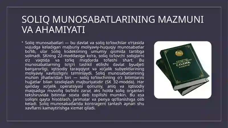 Soliq munosabatlarida soliq to‘lovchilar kontragentlarni tanlash 3