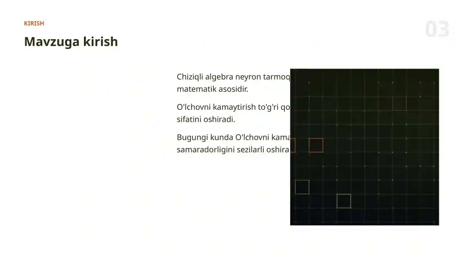 CHIZIQLI ALGEBRA VA AI 3