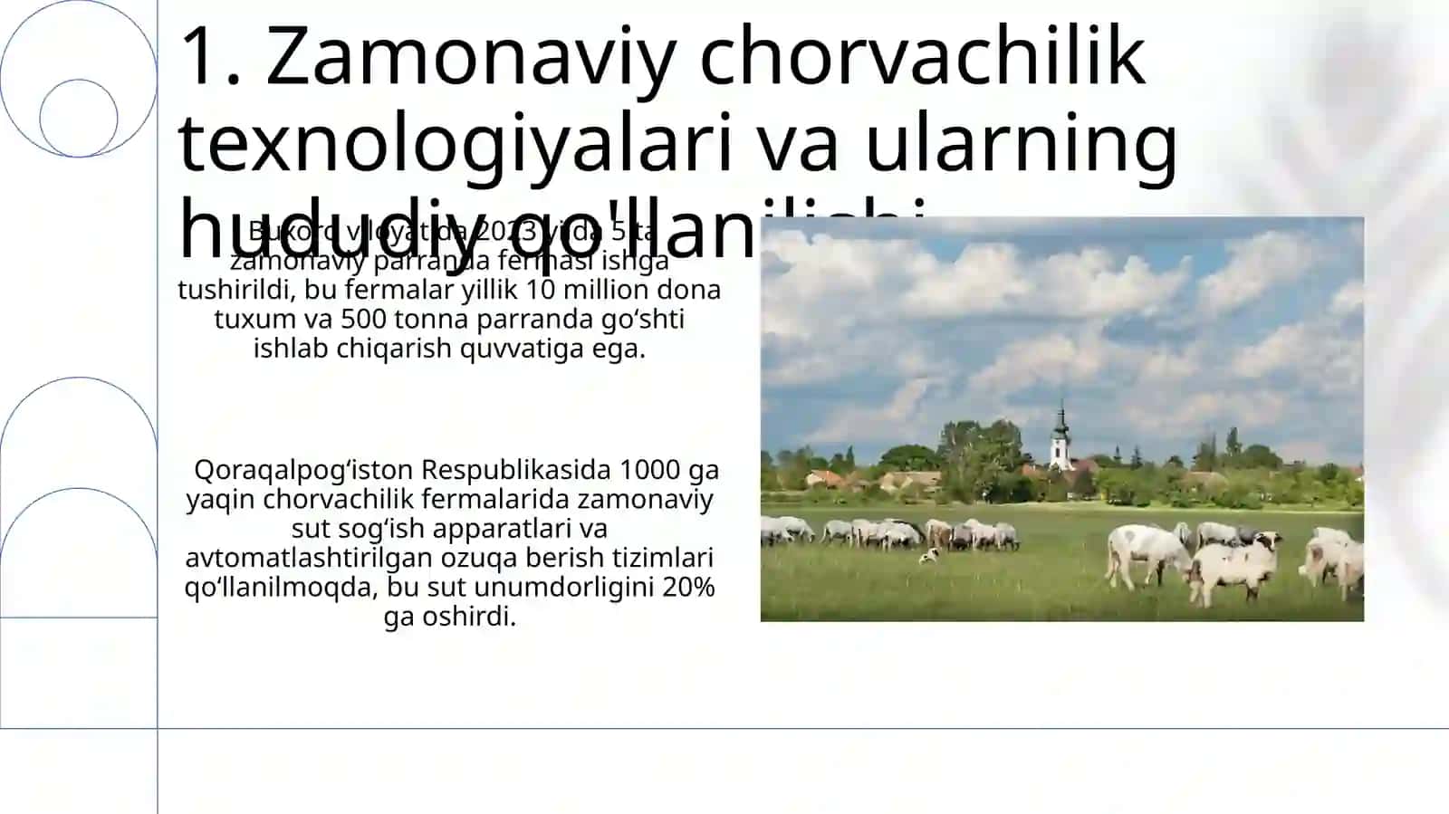 Chorvachilik tarmoqlari rivojlanishidagi mintaqaviy xususiyatlar 3