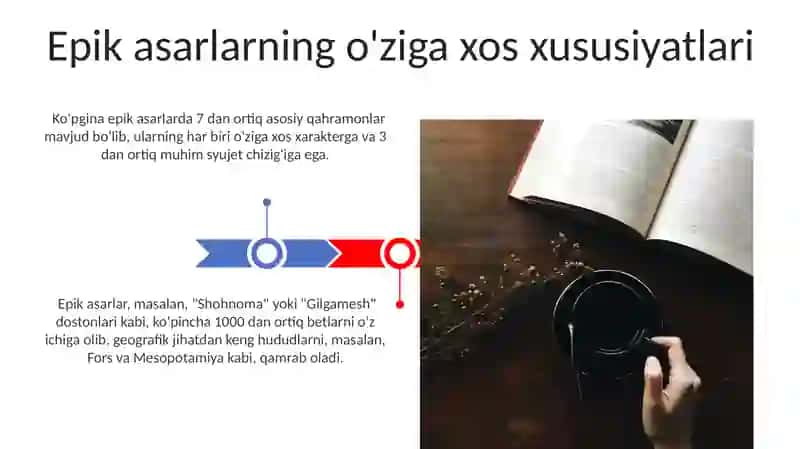 Epik asar matni ustida ishlashda tanlab ôqish matinni tasvirlash usullardan foydalanish 3