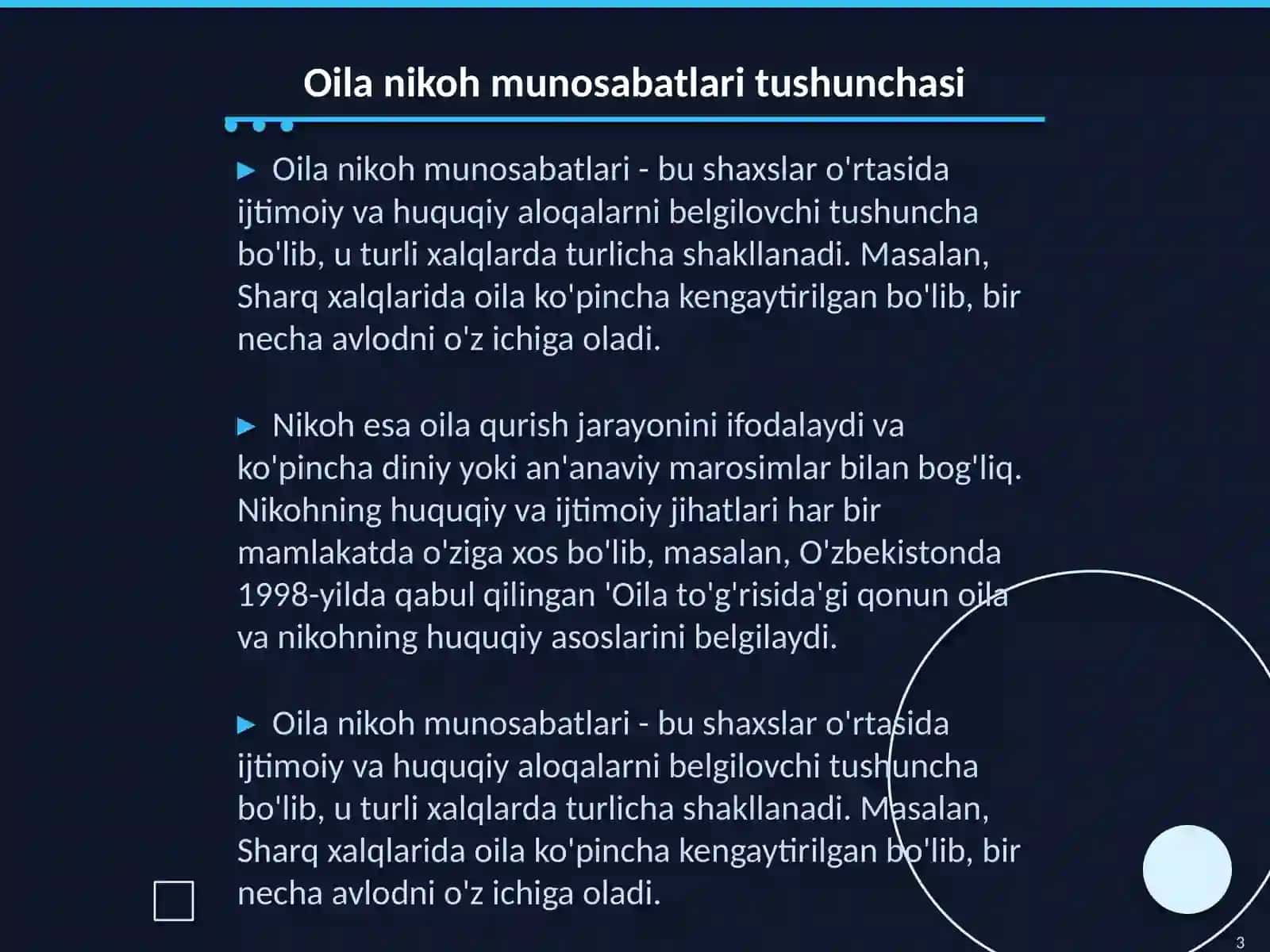 Sharq xalqlari oila nikoh munosabatlari va tarixshunosligi 3