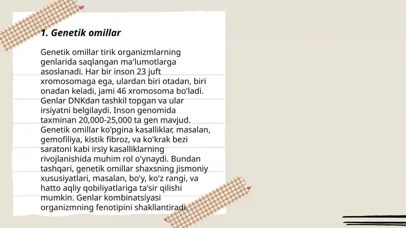 Genetik omillar 3