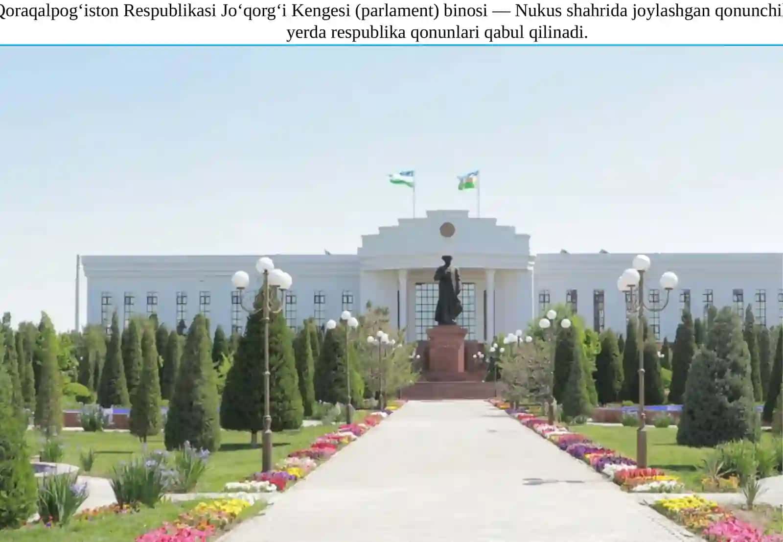 O’ZBEKISTON RESPUBLIKASI MILLIY HUQUQ TIZIMIDA QORAQALPOG'ISTON RESPUBLIKASI QONUNCHILIGI 3