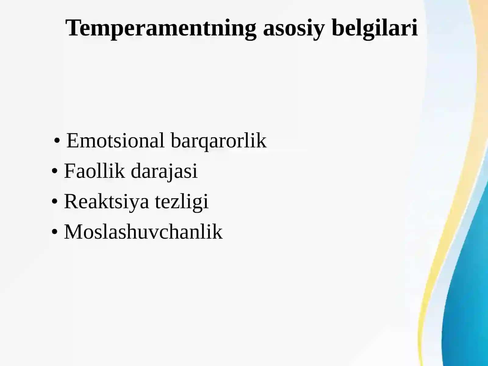 Temperament 3
