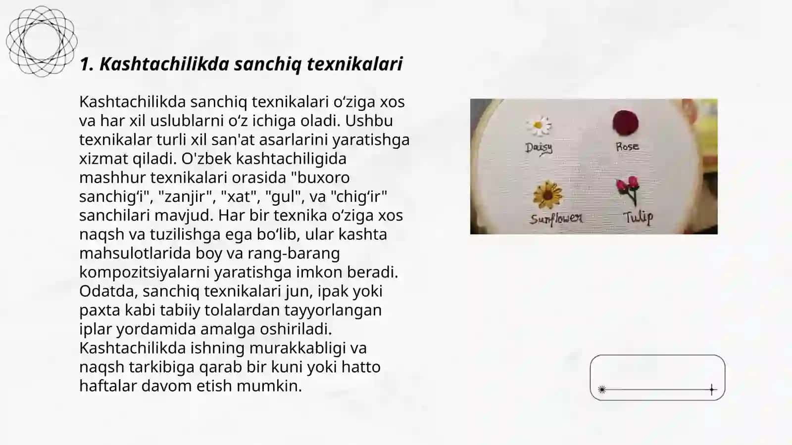 Kashtachilikning murakkab texnikalarini o'rgatish 3