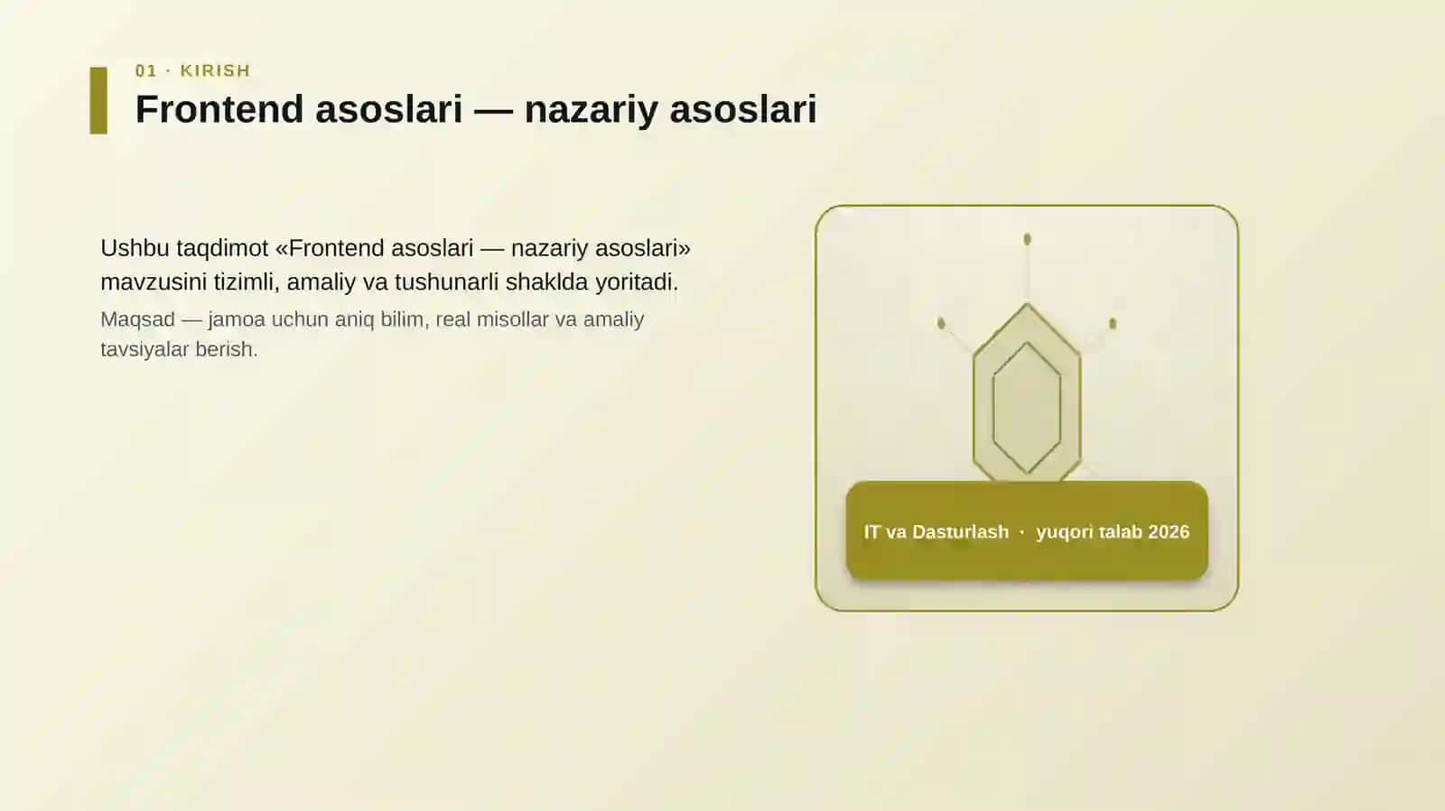 Frontend asoslari — nazariy asoslari 3