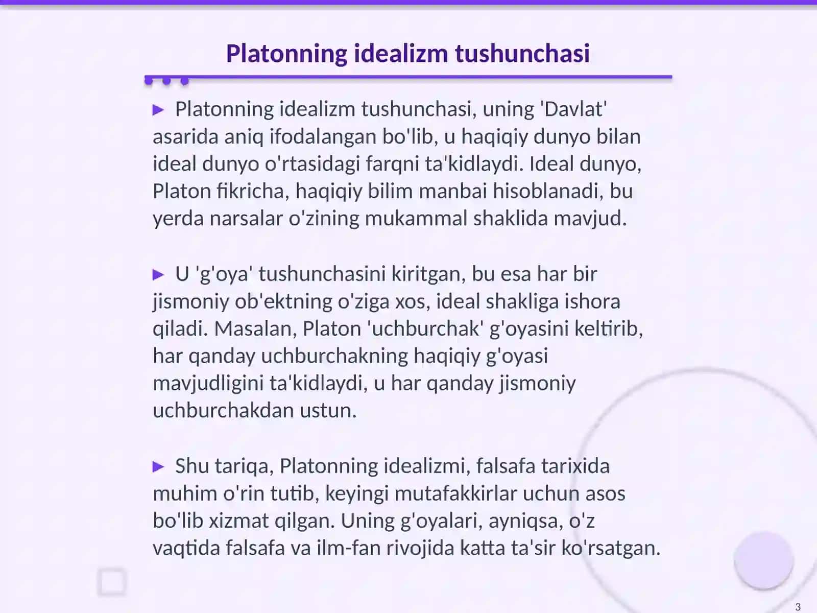 Yevropa mutafakkirlari Platon, I.Kant, R.Dekart, D.Yumning falsafaga oid qarashlarini qiyosiy tahlili 3