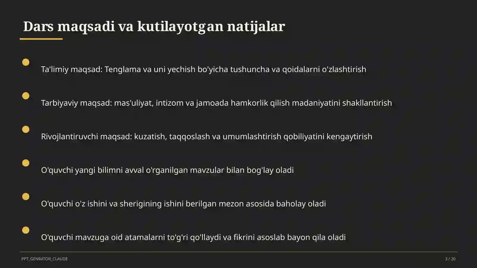 Tenglama va uni yechish (5-sinf) 3