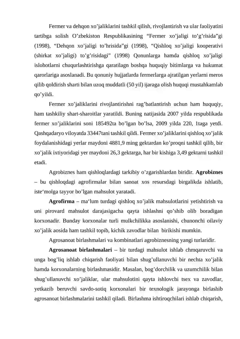 AGRAR MUNOSABATLAR VA AGROBIZNES 3
