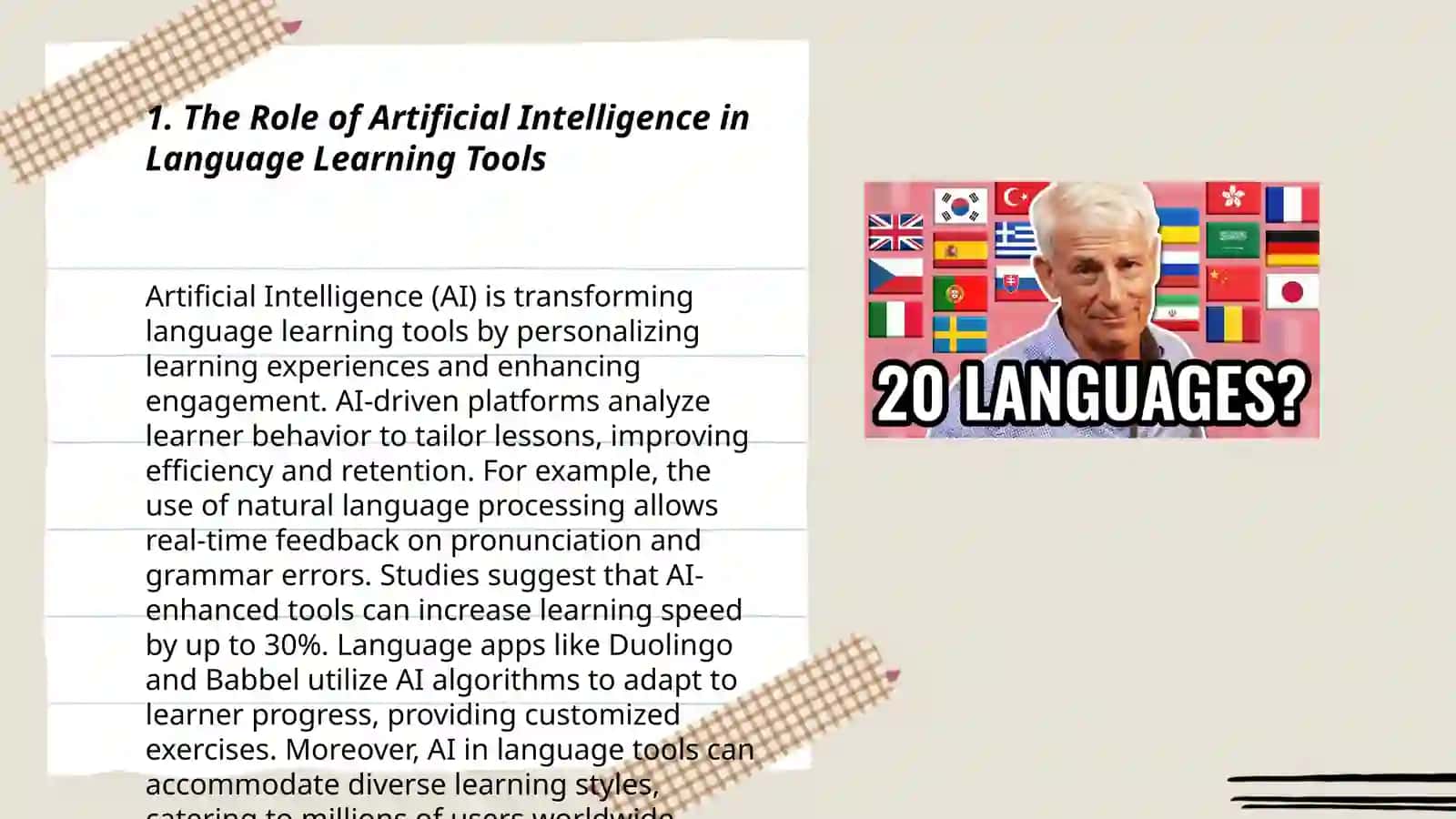 Technological Tools for Language Teaching and Learning 3