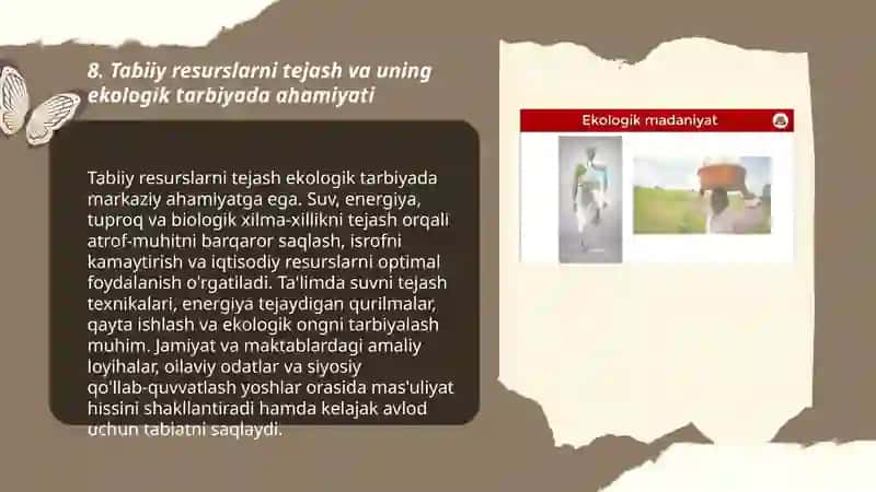 Ekologik tarbiya va ekologik madaniyat 3