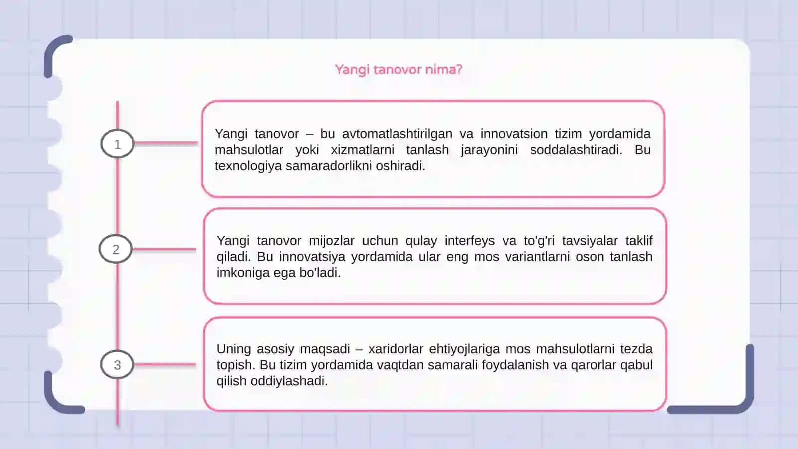 Yangi tanovor 3