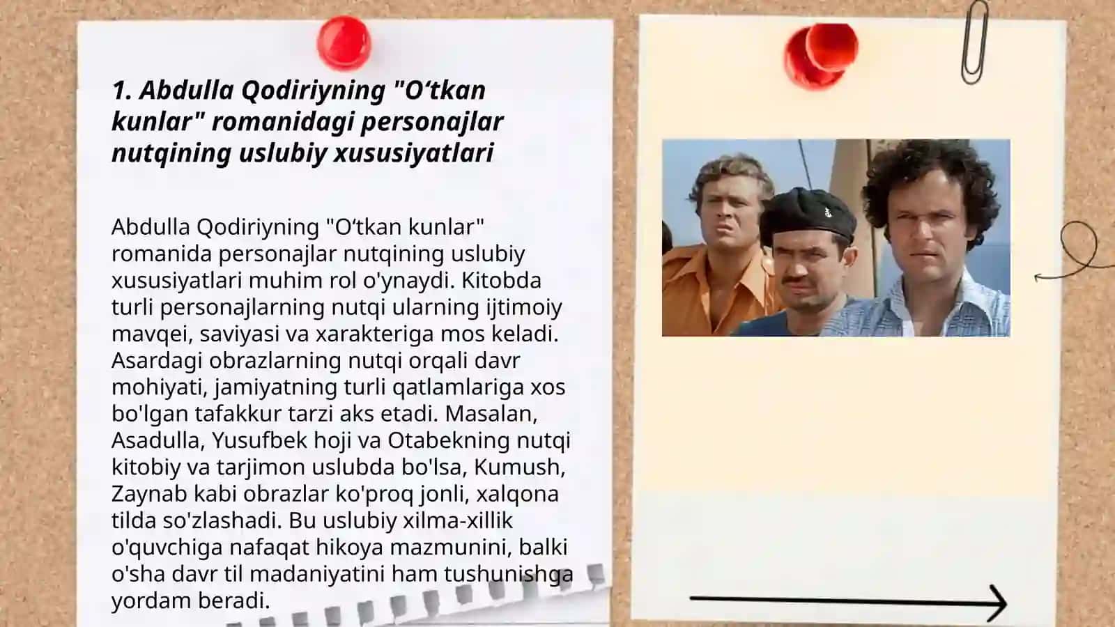 Abdulla Qodiriyning oʻtkan kunlar romanida personajlar nutqi 3