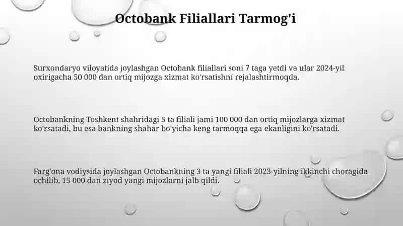 Octobank Filiallari va Mijozlari 3