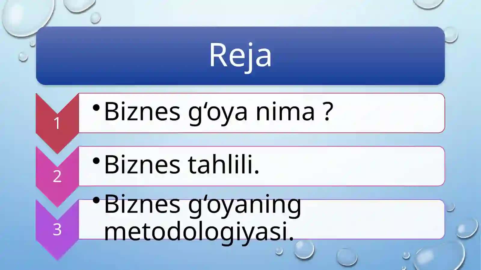 BIZNES G’OYA TAHLILINI METODIK ASOSLARI 3