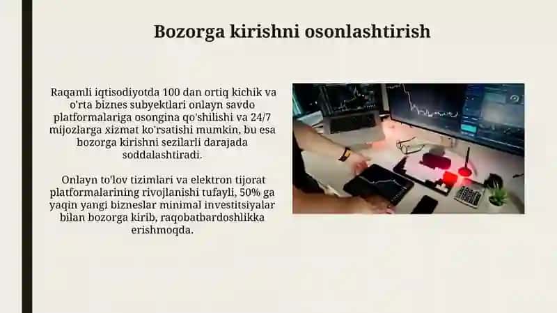 Raqamli iqtisodiyotning afzalliklari 3
