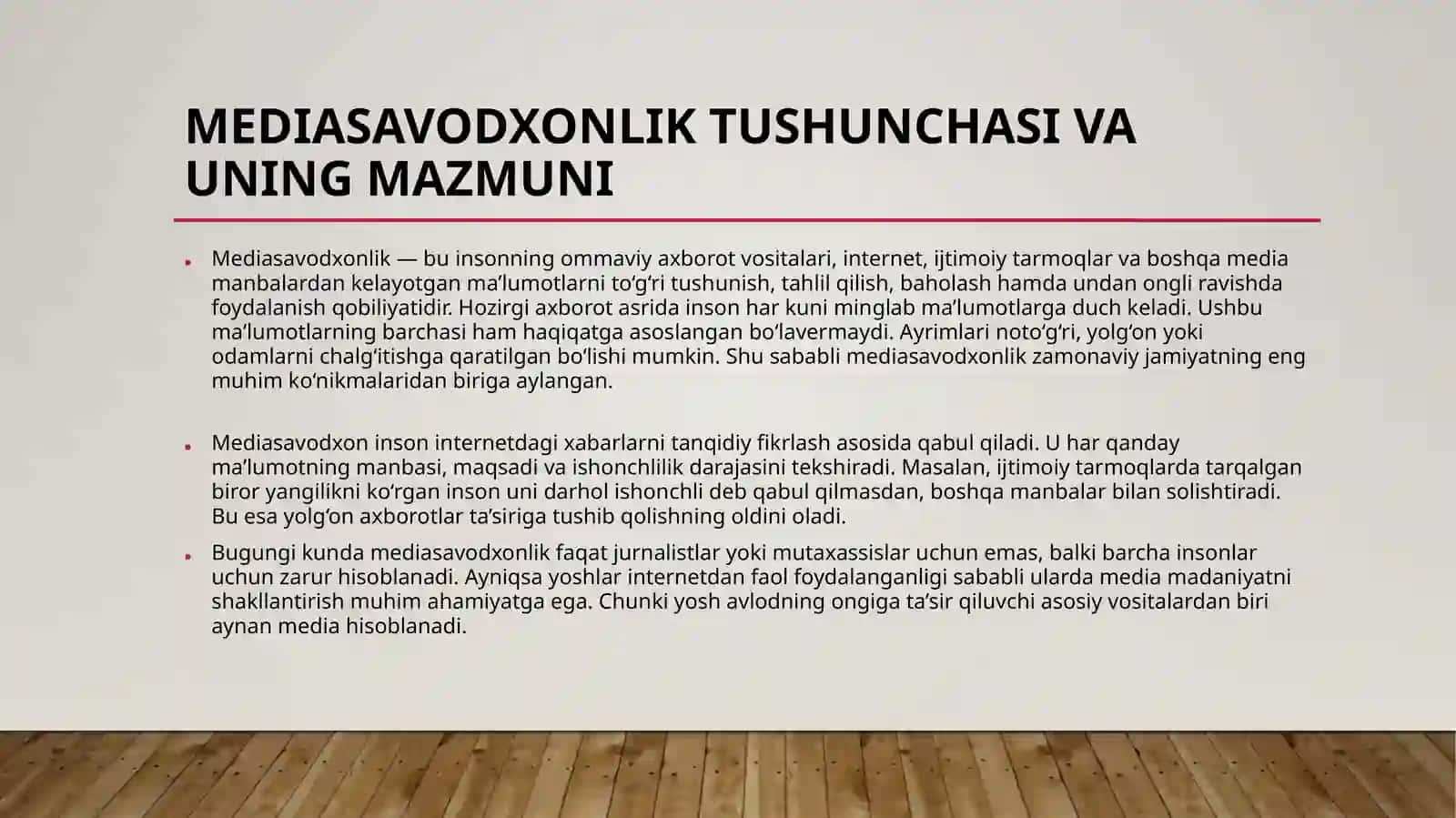 Mediasavodxonlik 3